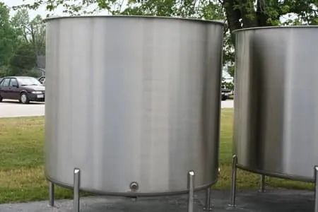 Stainless cylinder for food-grade processing