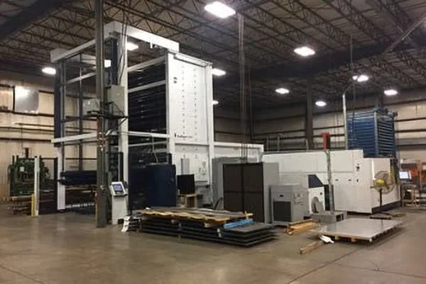 Fiber laser cutting cell at Northern Manufacturing