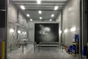 Exterior of Northern Manufacturing's 55-foot stainless pickling and passivation booth