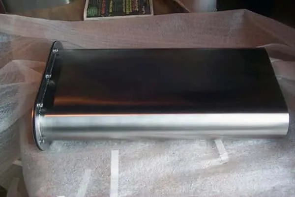 Finished stainless assembly during final inspection