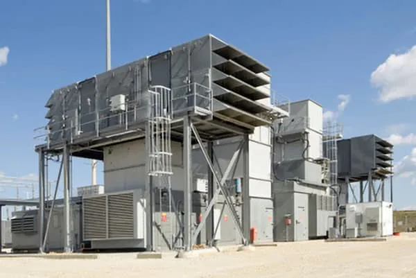 Stainless steel exhaust ductwork at power generation facility