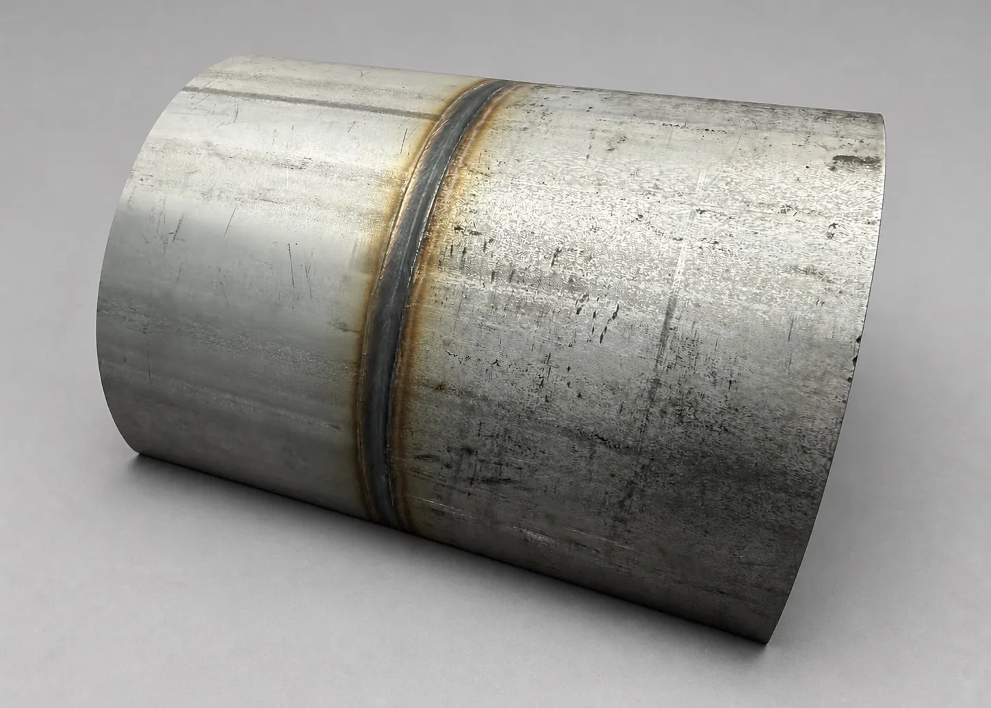 full-penetration circumferential weld on a stainless process pipe at Northern