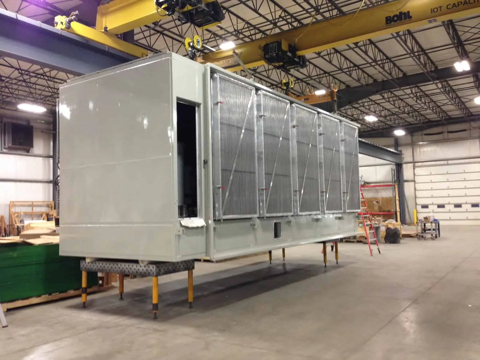 Stainless steel fabrication in process at Northern Manufacturing